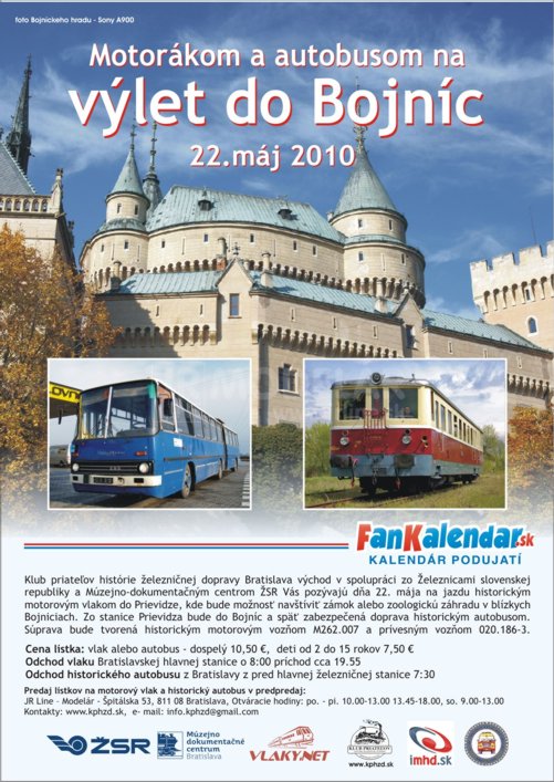 Motor�kom a autobusom na v�let do Bojn�c