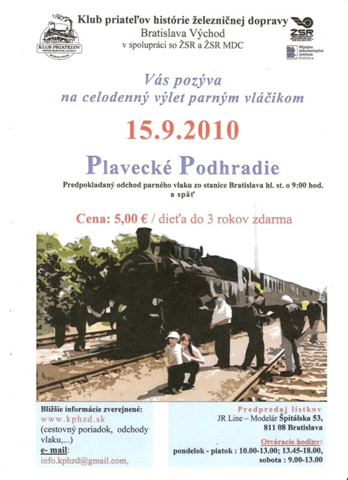 Celodenn� v�let parn�m vlakom - Plaveck� podhradie