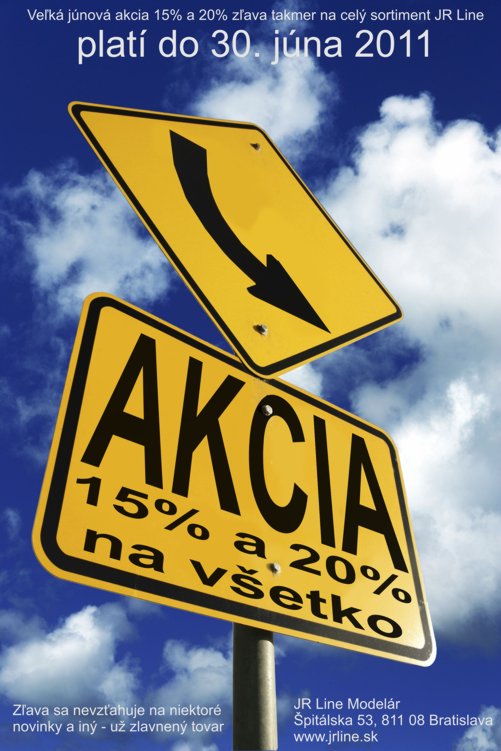 Ve�k� j�nov� akcia 15% a 20% z�ava takmer na cel� sortiment JR Line