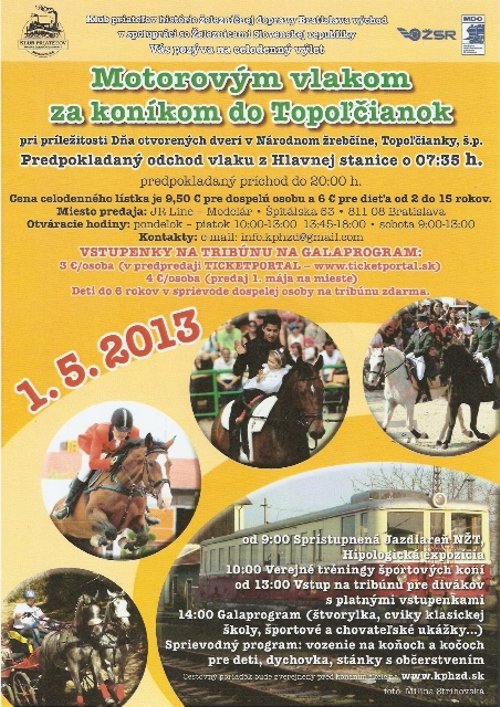 Motorov�m vlakom za kon�kom do Topo��ianok
