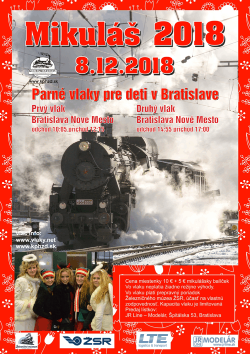 Mikul� 2018 - parn�m vl��ikom po bratislavsk�ch spojk�ch 8.12.2018